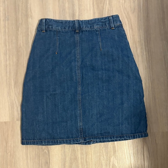 Simons Blue Denim Button-Down Pencil Skirt - Picture 3 of 4